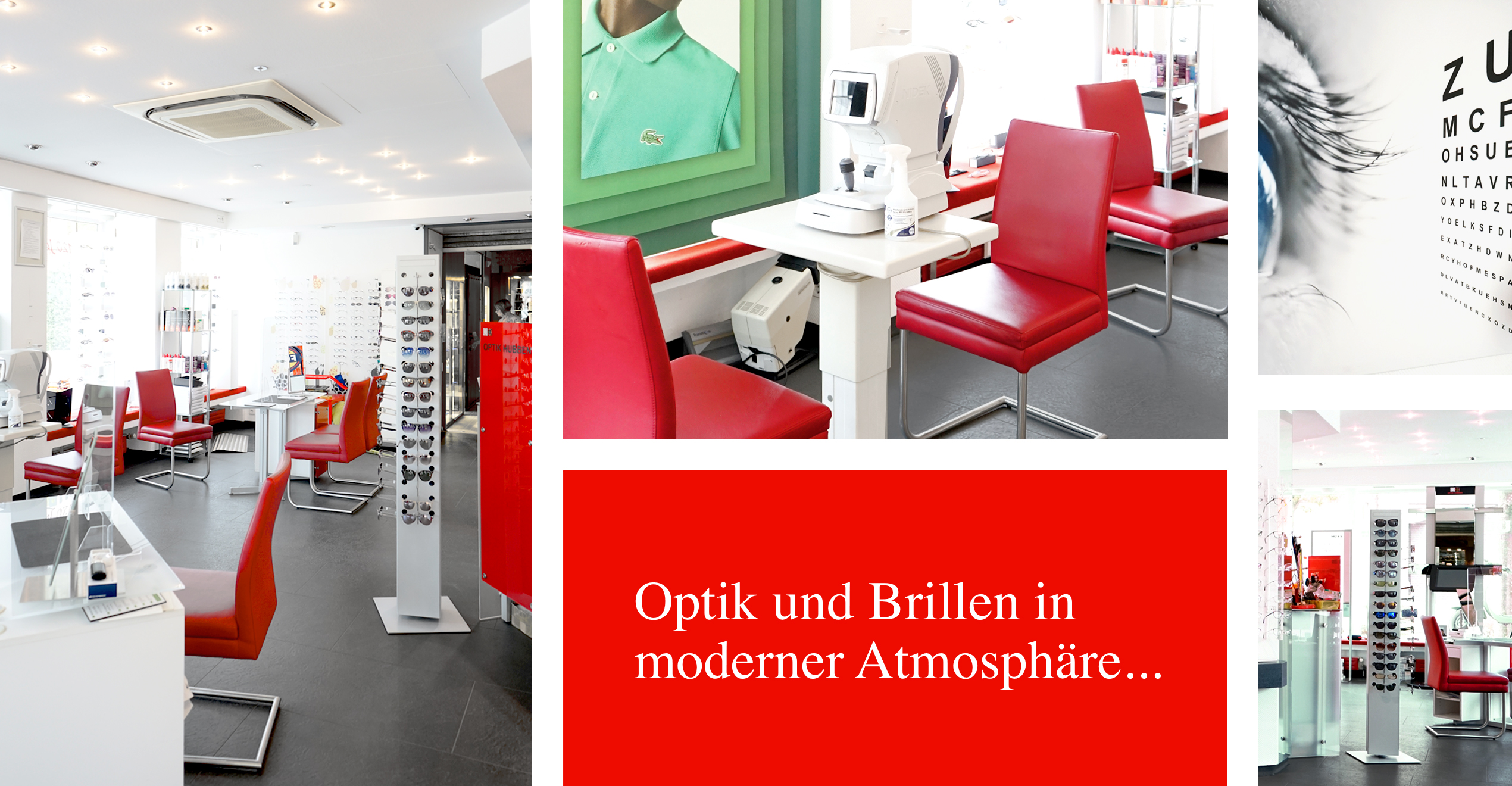 Augenoptiker / Optik, Brillen, Sehtest - Ladenlokal Verkaufsräume - Hubben Neukirchen-Vluyn, Niederrheinallee 330a